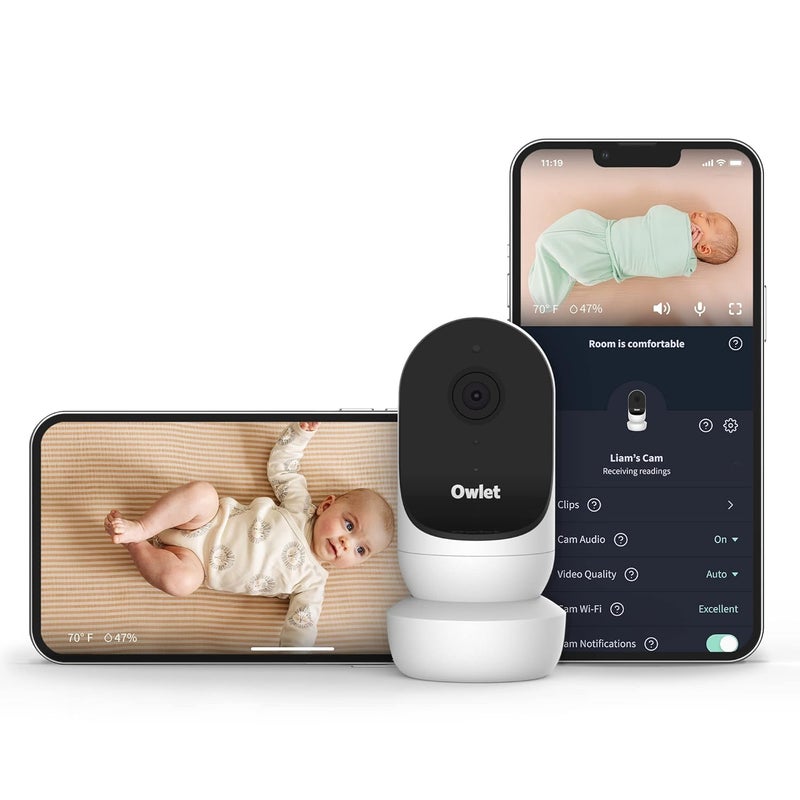 Owlet Cam 2 (Gen 2) Smart Baby Monitor â€“ HD Video Camera with Night Vision, 4X Zoom & Wide-Angle View, Two-Way Talk, Sound & Motion Alerts, Temp & Humidity Sensor, Encrypted WiFi | White - Image 1