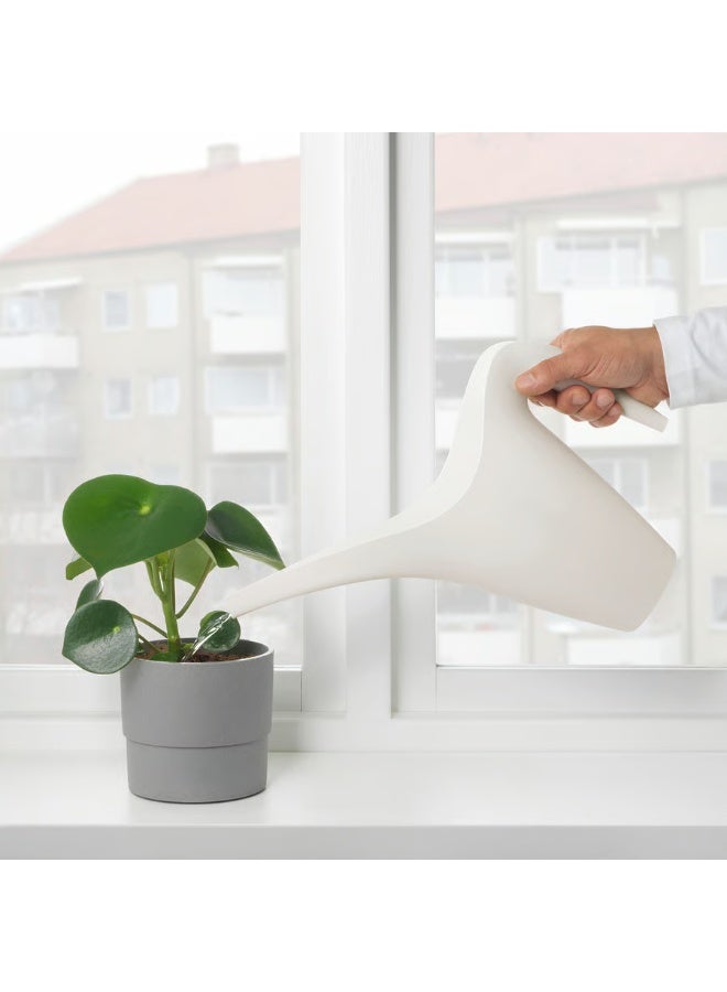 White Watering Can – 1.2 L Plastic Indoor & Outdoor Plant Watering Pot, Durable and Stylish - Image 2