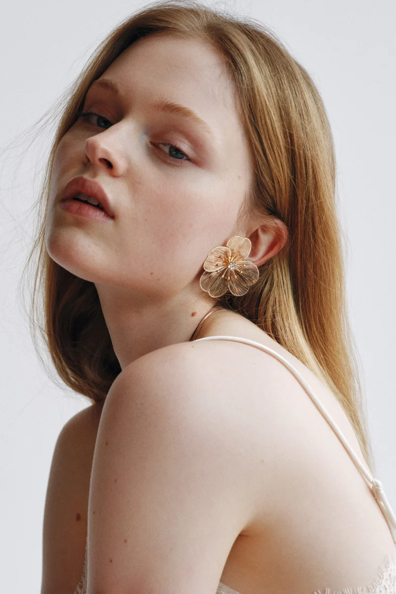 H&M  Flower-shaped earrings for Women | Best Price UAE