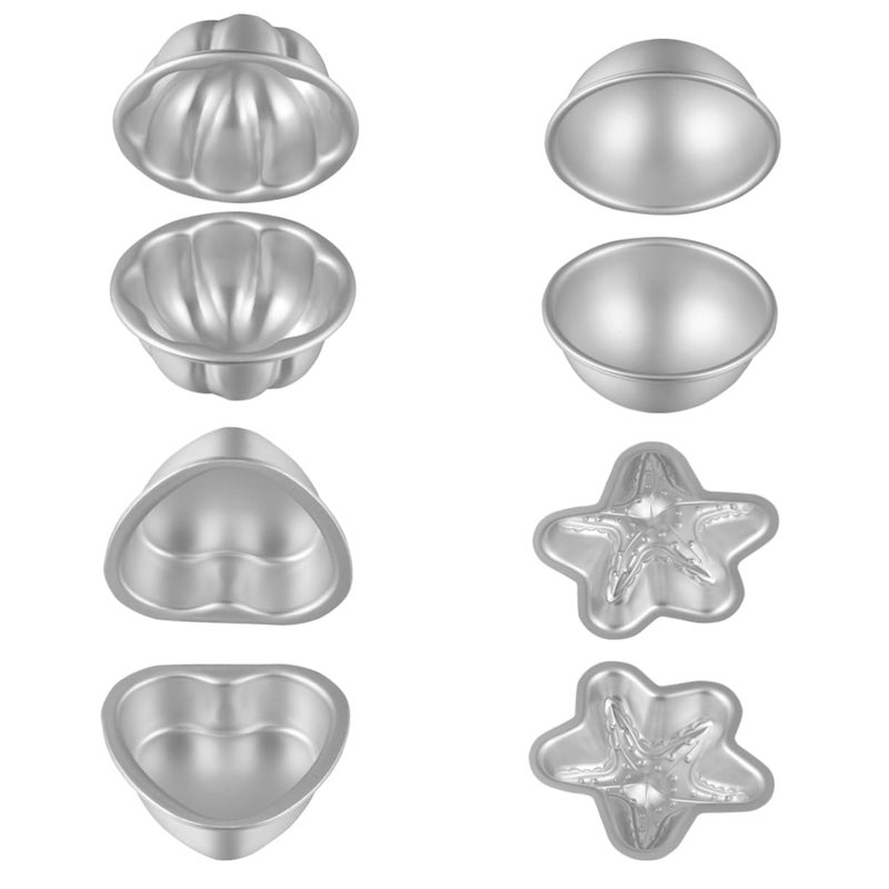 Aluminum Alloy Bath Salt Molds 4 Pack Easy Release Cleanup for Soap Chocolate Pudding - Image 2