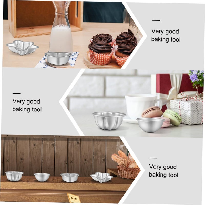 Aluminum Alloy Bath Salt Molds 4 Pack Easy Release Cleanup for Soap Chocolate Pudding - Image 5