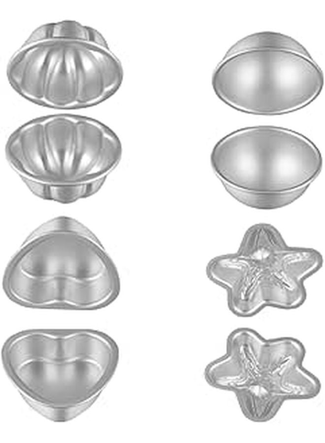Aluminum Alloy Bath Salt Molds 4 Pack Easy Release Cleanup for Soap Chocolate Pudding - Image 1