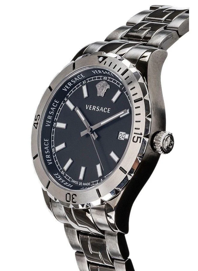VERSACE Hellenyium Gent 3 Black Dial Watch