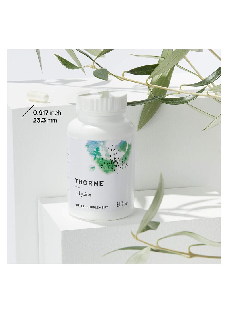 Thorne Lysine 500mg - 60 Capsules Dietary Supplement  - Image 4