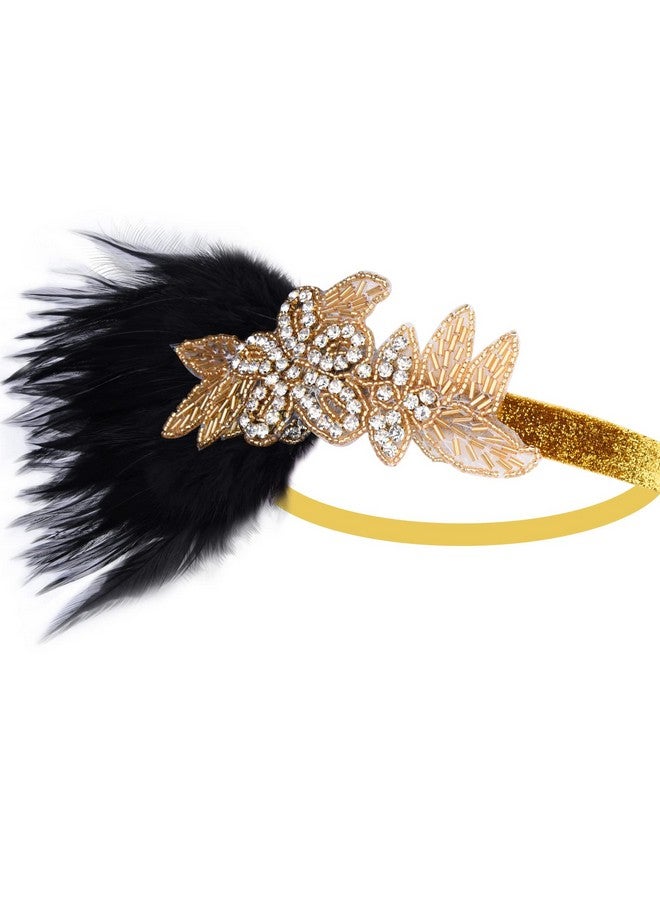 ASTARON ASTARON 1920s Flapper Accessories Set for Women Flapper Headpiece Headband, Fashion Roaring 20's Theme Set - Image 4