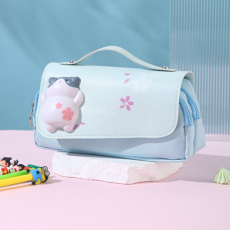 Elementary School Student Pencil Case Female Junior High School Student Pencil Case Junior High School Student Pencil Case Junior High School Student Pencil Case Female Pencil Case Student - Image 1