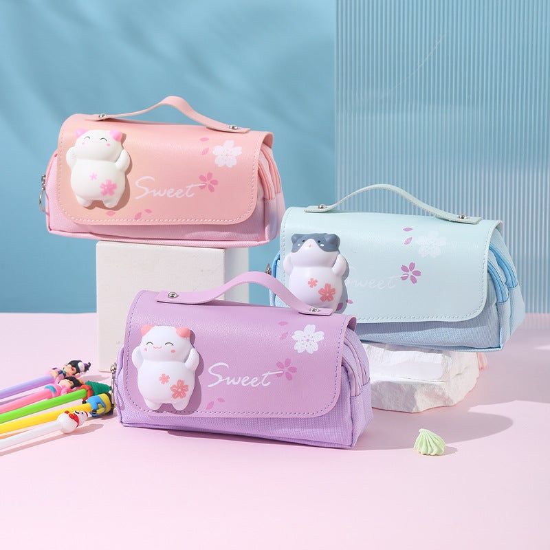 Elementary School Student Pencil Case Female Junior High School Student Pencil Case Junior High School Student Pencil Case Junior High School Student Pencil Case Female Pencil Case Student - Image 2