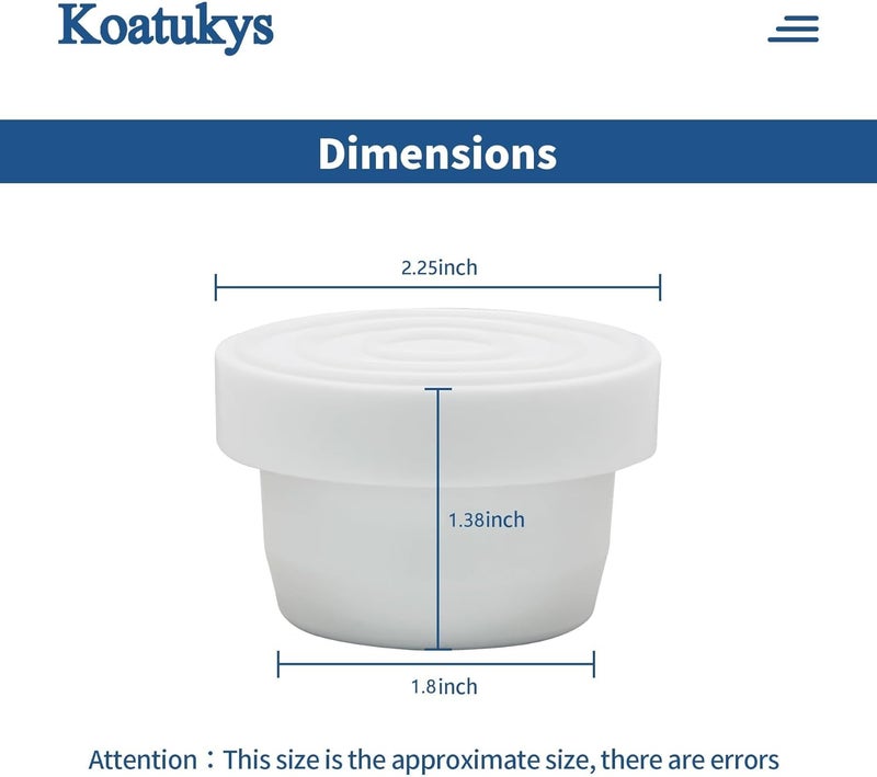 Koatukys وسائد حماية سلالم حمامات السباحة المدفونة لاستبدال أغطية السلالم، مناسبة لأنابيب سلالم حمامات السباحة بقطر 1.9 بوصة (4 قطع في العبوة) - Image 5