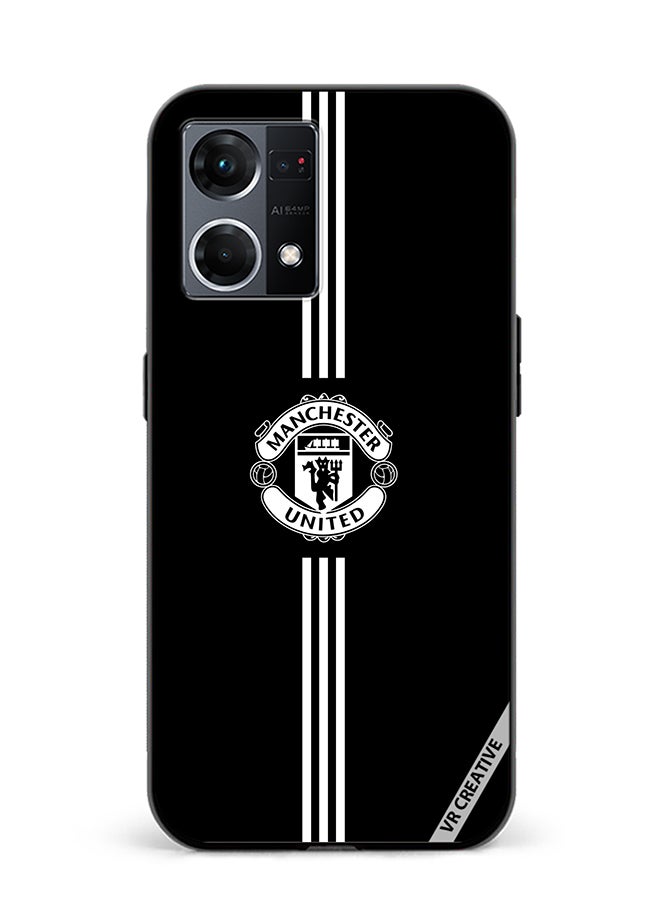 VR CREATIVE Protective Case Cover For Oppo Reno8 4G Manchester United Design Multicolour - Image 1