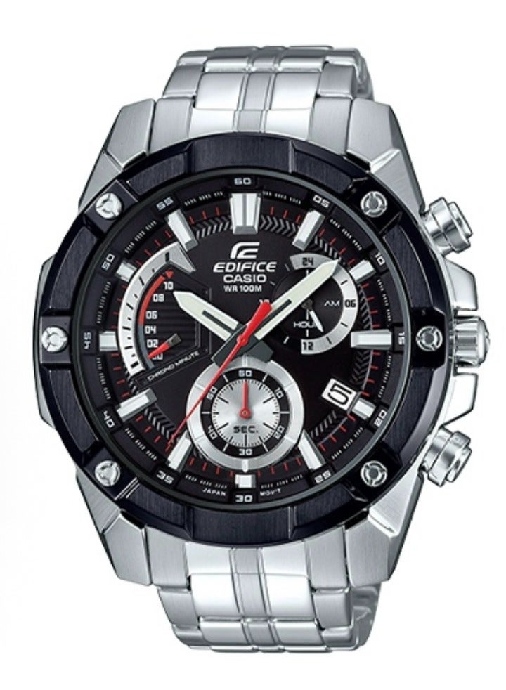 CASIO Casio EDIFICE series waterproof Joker Shi Ying movement stainless steel strap Japan and South Korea men's watch black dial. - Image 1