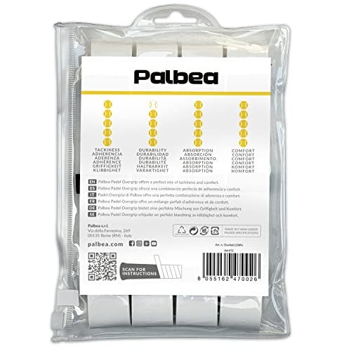 Palbea Padel Racket Grip Tape - Packs of 12. Padel Tennis Racket Grip Tape - Padel Tennis Grips Overgrip for Sweat Absorption & Non-Slip. Also Suitable as Tennis Racquet Grip Wrap Tape. - Image 2