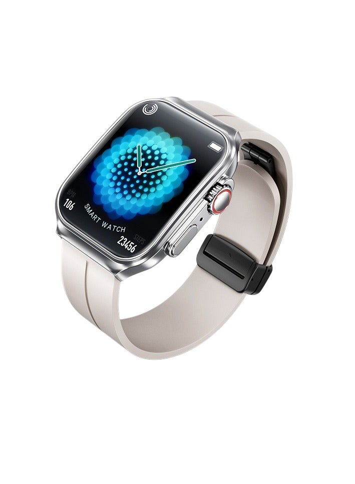 ريماكس ساعة رياضية ذكية NFC، مقاومة للماء، شاشة منحنية متينة، شحن مغناطيسي، ساعة تتبع النشاط بشاشة AMOLED للرجال والنساء، (قطعة واحدة، أزرق)