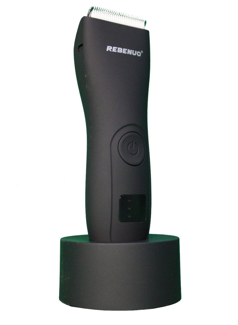 ريبنيو ماكينة حلاقة رجالية مقاوم للماء الجسم الانتهازي تصميم منخفض الضوضاء مع شاحن قفص الاتهام الكهربائية للرجال تحت الإبط الساق رئيس ماكينة حلاقة الجسم - Image 1