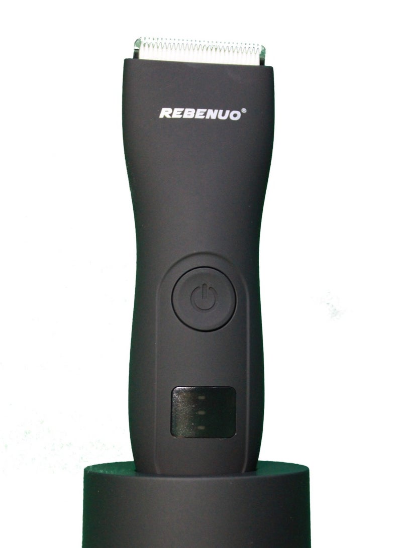 ريبنيو ماكينة حلاقة رجالية مقاوم للماء الجسم الانتهازي تصميم منخفض الضوضاء مع شاحن قفص الاتهام الكهربائية للرجال تحت الإبط الساق رئيس ماكينة حلاقة الجسم - Image 2