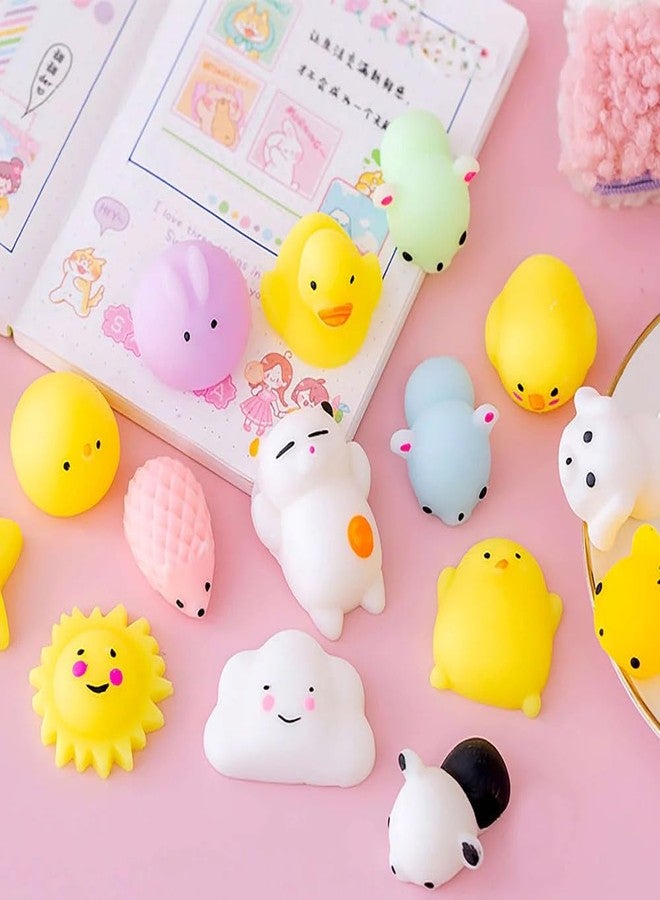 LABEAUTE Kawaii Mochi Squishy Toys - Mini Animal Squishies, Pinata Khoi Bag Treats/ fillers, for Kids Birthday, Party Favors (Assorted, 10 Pack) - Image 3