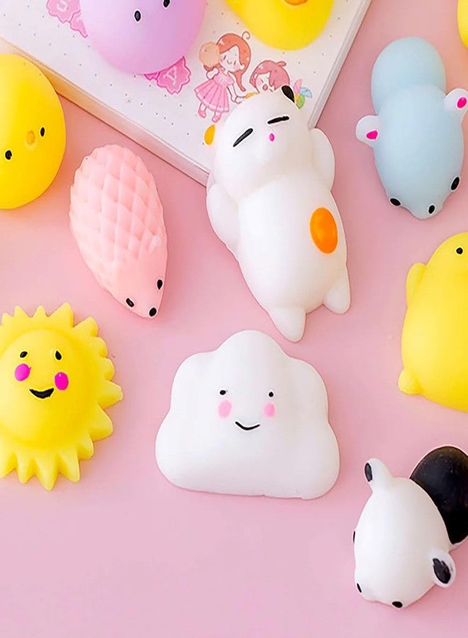 LABEAUTE Kawaii Mochi Squishy Toys - Mini Animal Squishies, Pinata Khoi Bag Treats/ fillers, for Kids Birthday, Party Favors (Assorted, 10 Pack) - Image 1