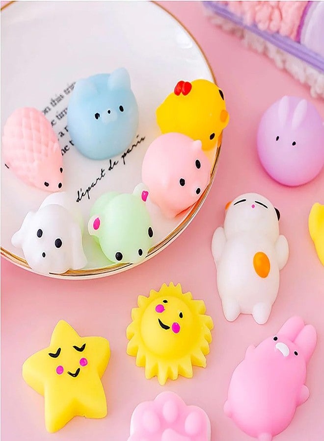 LABEAUTE Kawaii Mochi Squishy Toys - Mini Animal Squishies, Pinata Khoi Bag Treats/ fillers, for Kids Birthday, Party Favors (Assorted, 10 Pack) - Image 2