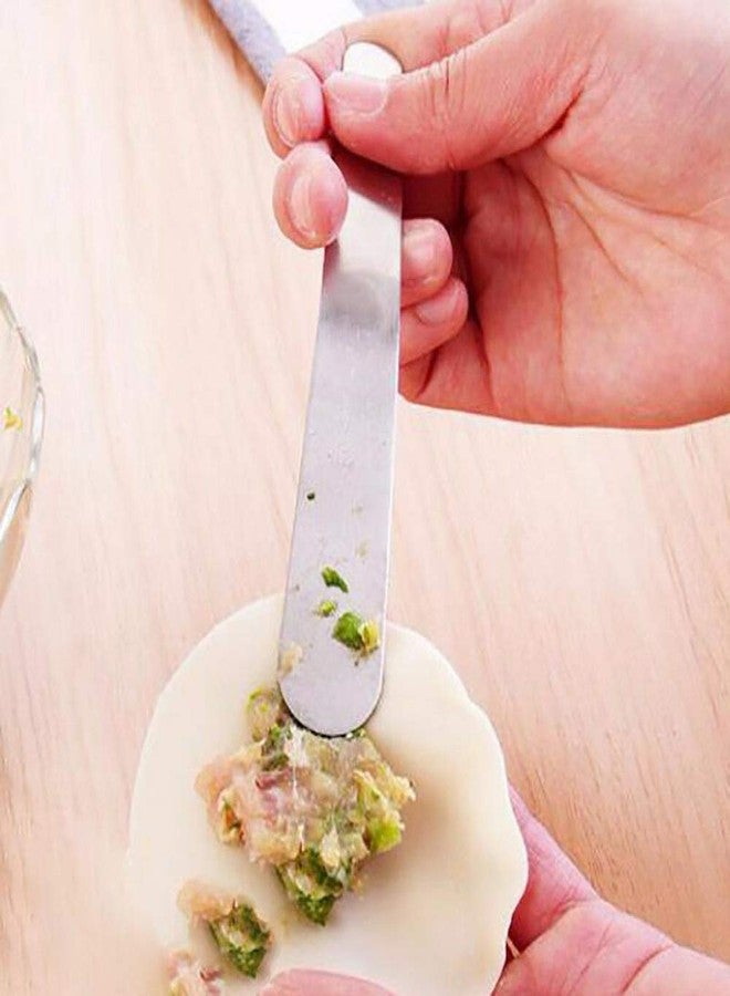 STORE77® 2Pc Stainless Steel 304 Dumplings Making Dumpling Tools Filling Meat Spoon, Filling Spoon Dumpling Tool Tools DIY Kitchen Gadgets Stuffed Meat Spoon Cooking Pastry Tool Kitchen Dumpling Maker - Image 5