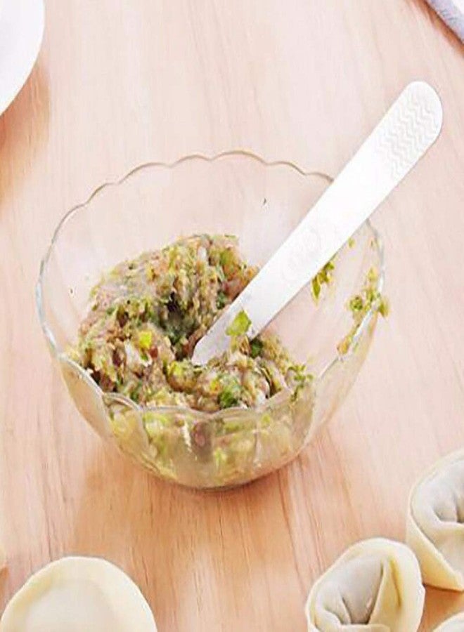 STORE77® 2Pc Stainless Steel 304 Dumplings Making Dumpling Tools Filling Meat Spoon, Filling Spoon Dumpling Tool Tools DIY Kitchen Gadgets Stuffed Meat Spoon Cooking Pastry Tool Kitchen Dumpling Maker - Image 4