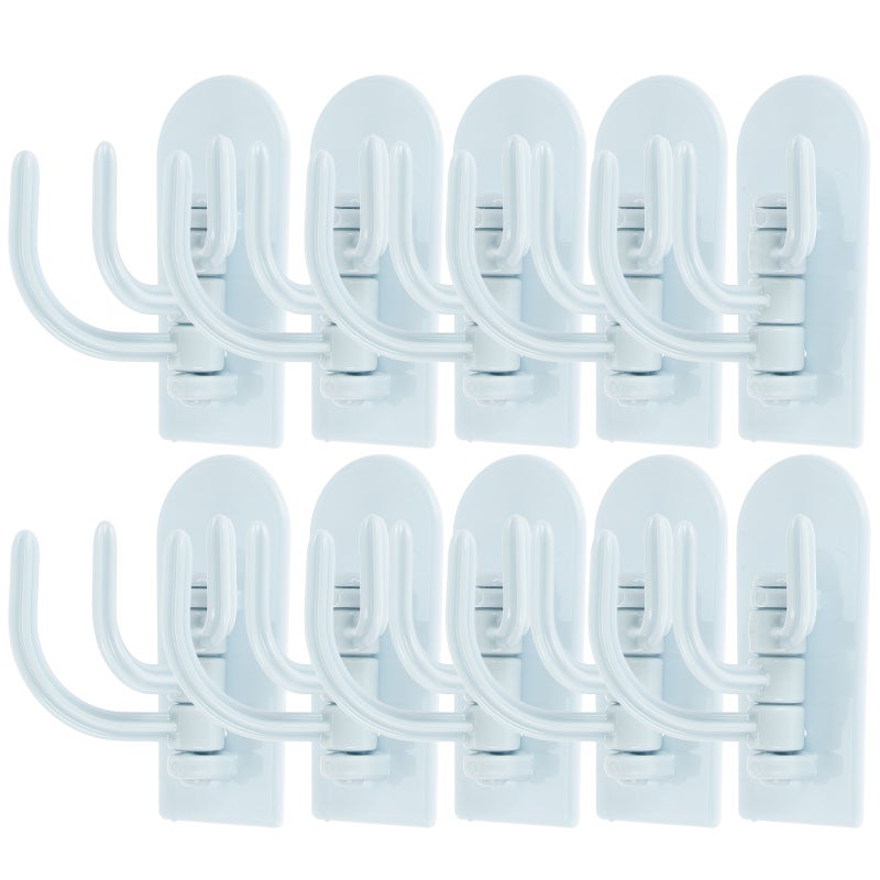 10pcs Wall Mounted Hooks Stainless Steel Hooks Adhesive Hooks For Kitchen And Bathroom Towels Coats And Bags - Image 5