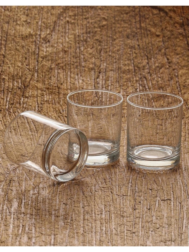 Somil Clear Elegance Timeless Glass Designs for Every Occasion 280 ml Capacity Pack of 6 Size 9 X 8 X 8 Cm - Image 5