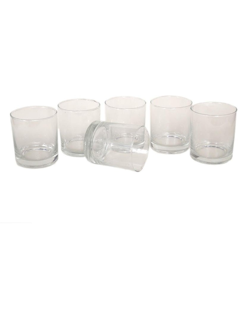 Somil Clear Elegance Timeless Glass Designs for Every Occasion 280 ml Capacity Pack of 6 Size 9 X 8 X 8 Cm - Image 1