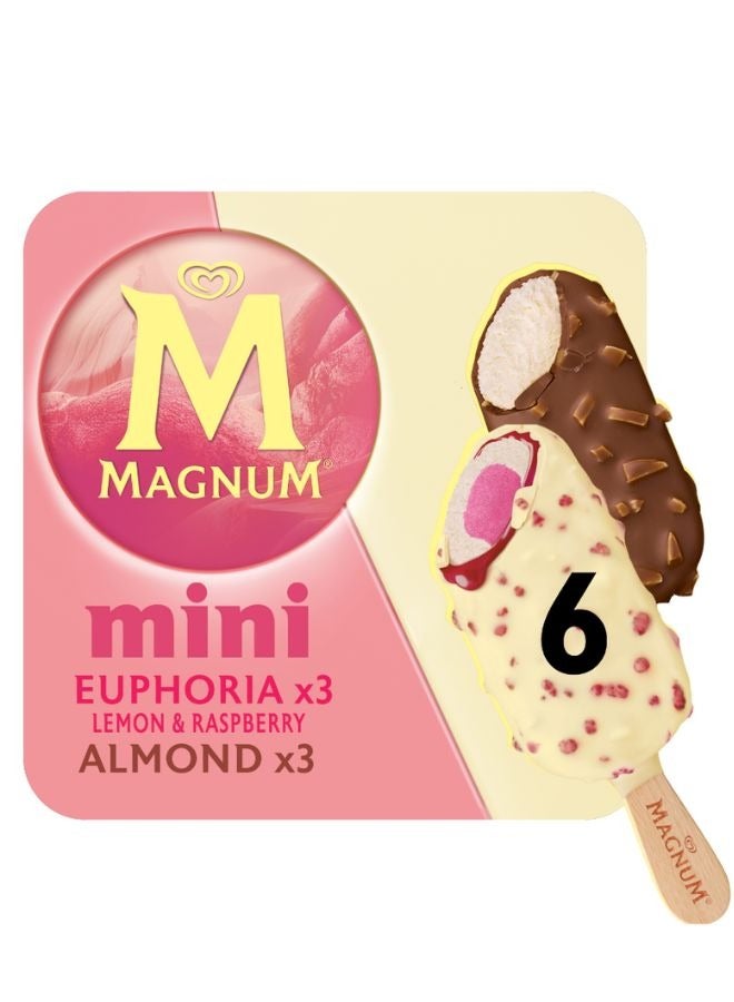Buy Magnum Mini Double Euphoria Lemon & Raspberry And Almond Ice Cream ...