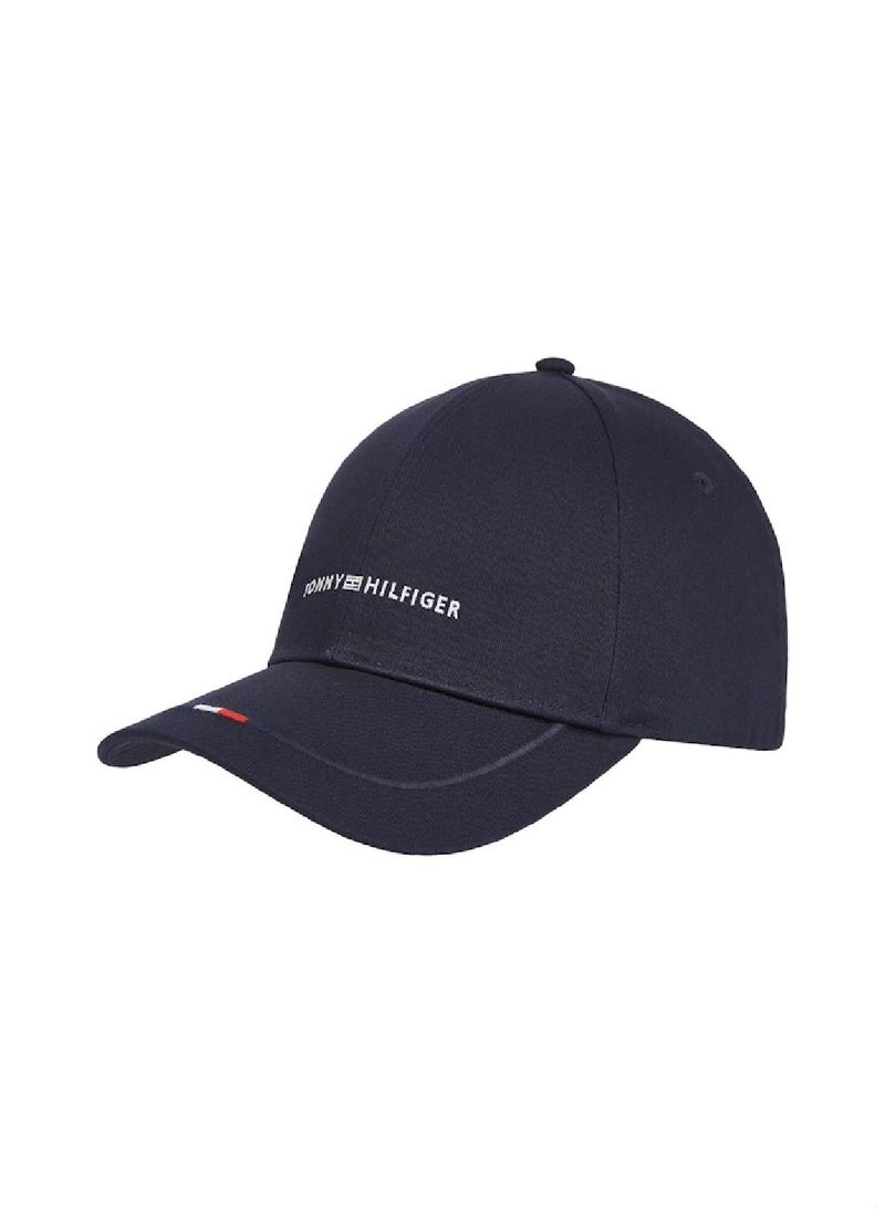 TOMMY HILFIGER Men's Six-Panel Logo Embroidery Baseball Cap - Cotton, Blue  - Image 1