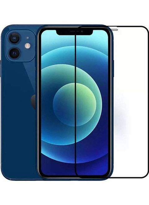 Apple iPhone 12 Screen Protector | Tempered Glass Screen Protector Full HD Quality With Anti-Scratch Edge to Edge Coverage Including Easy Installation Kit - Black
