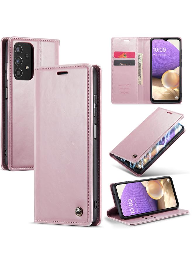 The Bros Case For Samsung Galaxy A32 5G／M32 5G 003 Crazy Horse Texture Leather Phone Case