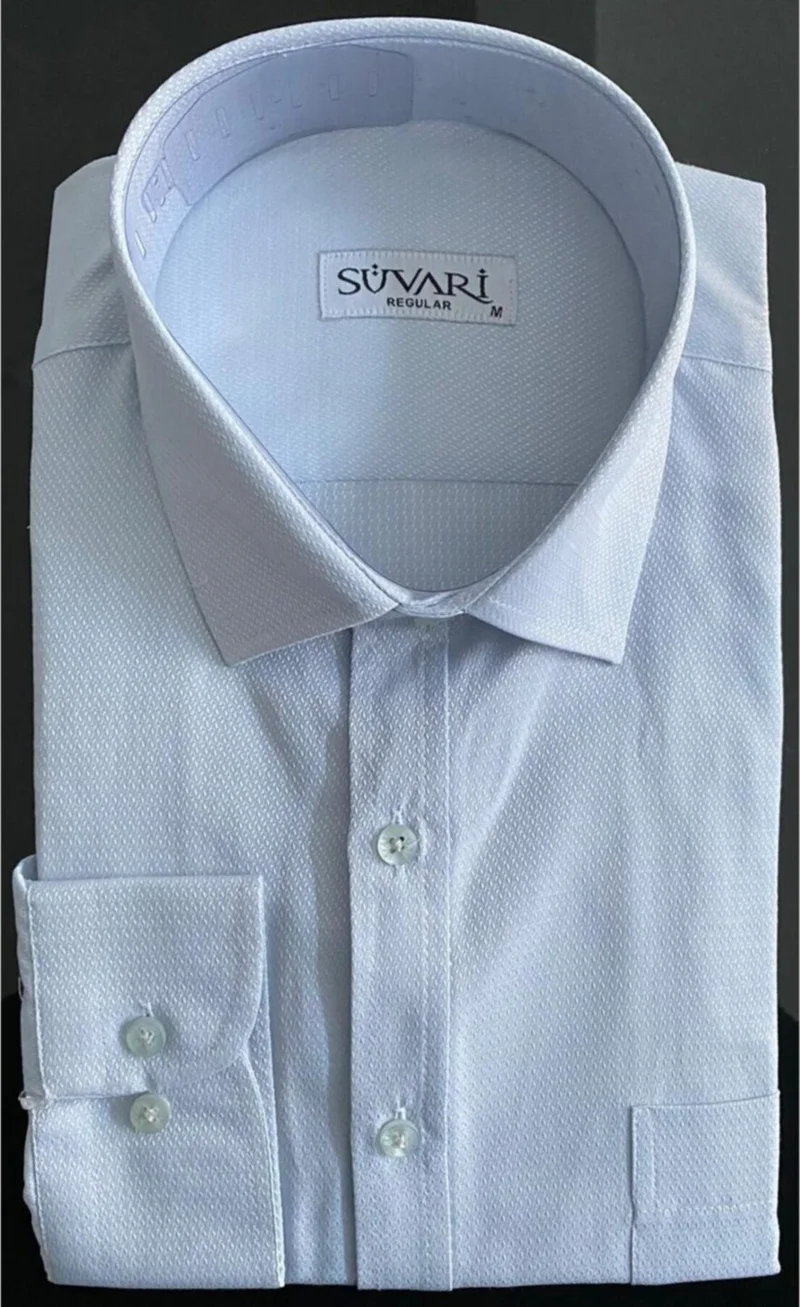 سوفاري Loose Cut Armor Patterned Blue Men's Shirt