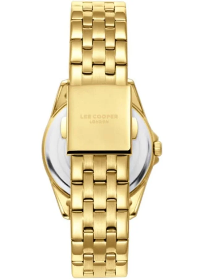 Lee Cooper Lee Cooper Women's Watch, Analog Display and Metal Strap - LC08033.170, Gold
