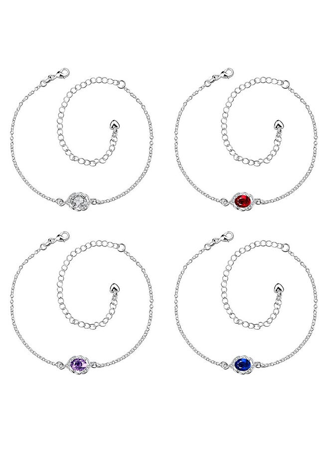 SKMEI Beautiful Ankle Bracelets Initial Diamond Anklets For Women Spa004B  - Image 1