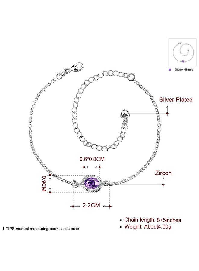 SKMEI Beautiful Ankle Bracelets Initial Diamond Anklets For Women Spa004B  - Image 2