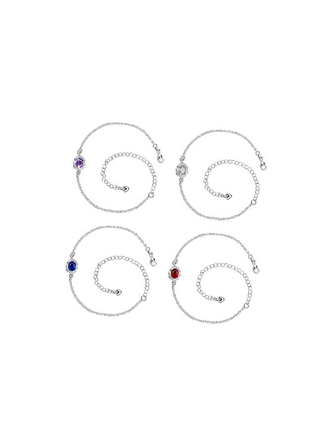 SKMEI Beautiful Ankle Bracelets Initial Diamond Anklets For Women Spa004B  - Image 4