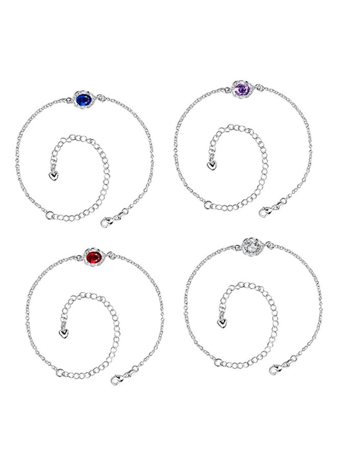 SKMEI Beautiful Ankle Bracelets Initial Diamond Anklets For Women Spa004B  - Image 5