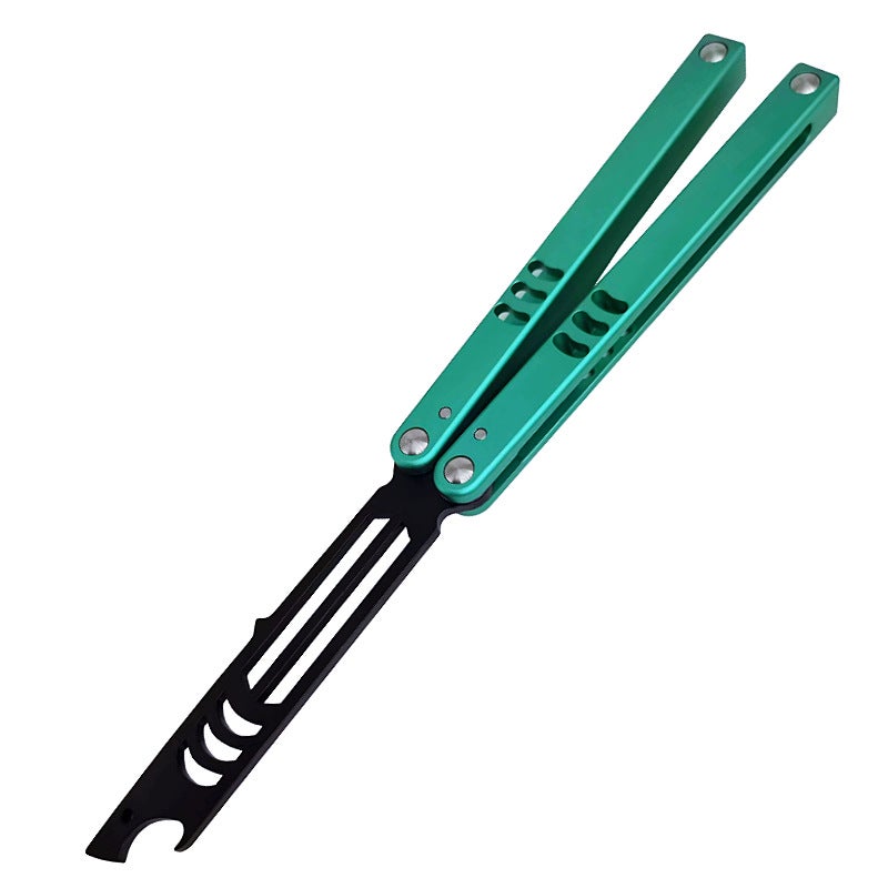 Yapi Workshop Little Shark Butterfly Exercise Knife Shaft Set Safe Version Fantasy Training Knife Bottle Cutter Not Bladed Green