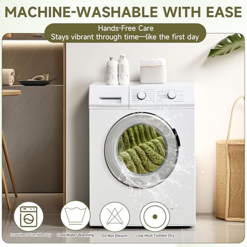 OTOB All Season Couch Cover for Dogs Washable, Non Slip Ultra Soft Plush Pet Couch Covers for 3 Cushion Couch Sofa, Cozy Fuzzy Sofa Slipcovers Furniture Protector, 1 Piece(Matcha Green, 35.4"x70.9") - Image 5