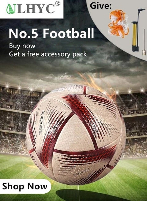 No.5 Football World Cup Final Match Football Replica Heat Bonded Football Adult Training Football 2022 Al Rihla Football Replica