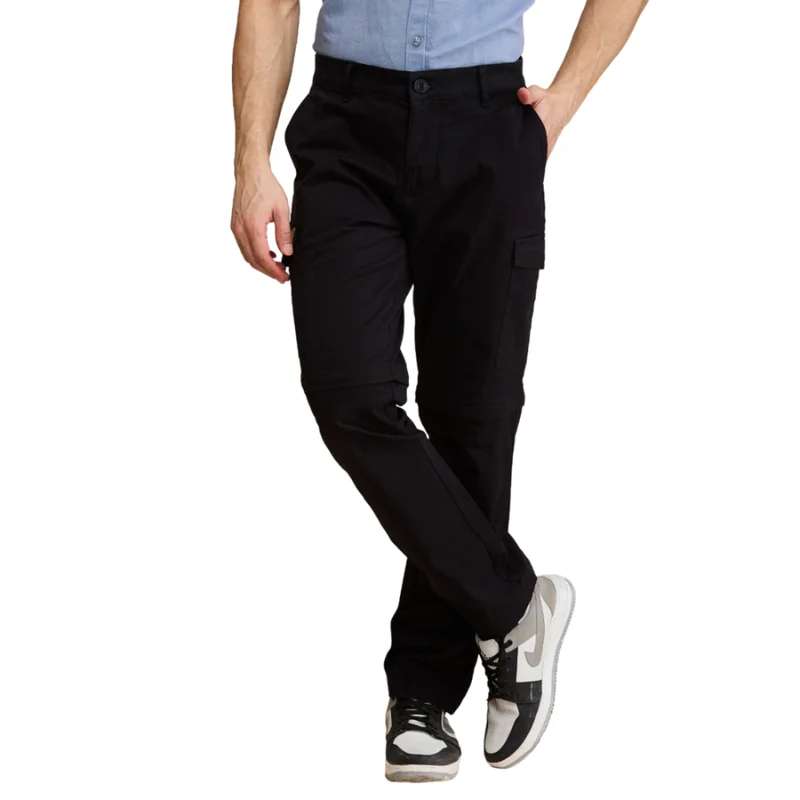 بيينغ هيومان Being Human Black Easy Fit Pants For Men