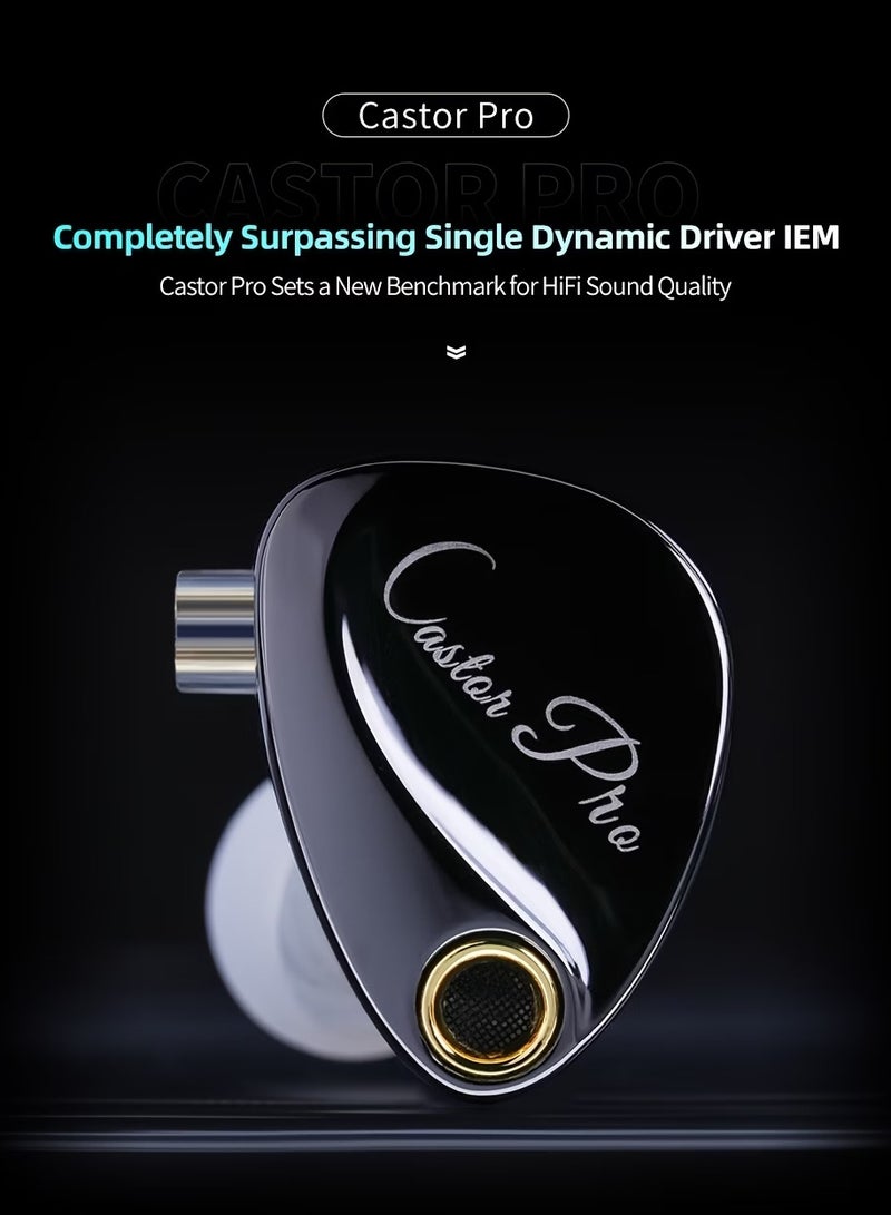 KZ Castor Pro In-Ear Wired Headphones Feature 2 Dynamic Drivers, Adjustable for High-End Sound, Suitable for Sports And Gaming, with HIFI And IEM Bass Capabilities, a Detachable 2Pin Cable Design, And Comfortable Ear Tips - Image 1