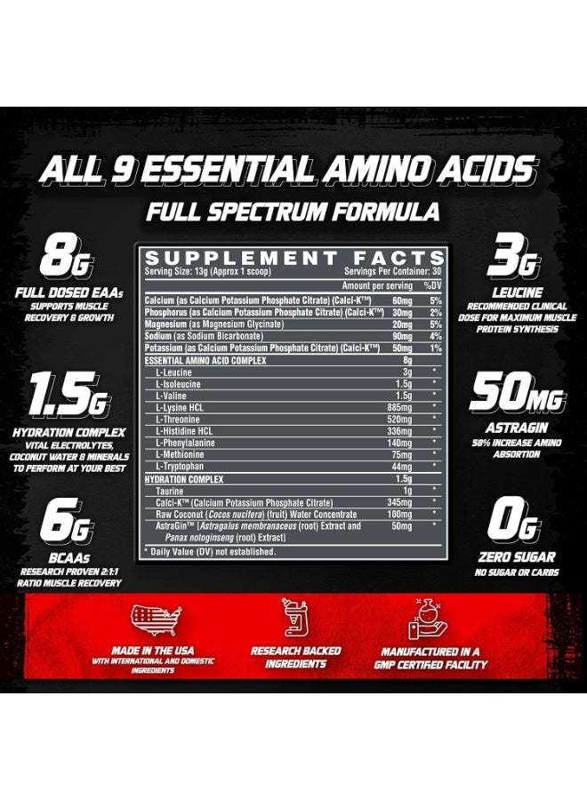 نورتكس ريسيرش نوتريكس إي إيه إيه + مشروب فواكه مرطب 390 جم - Image 4