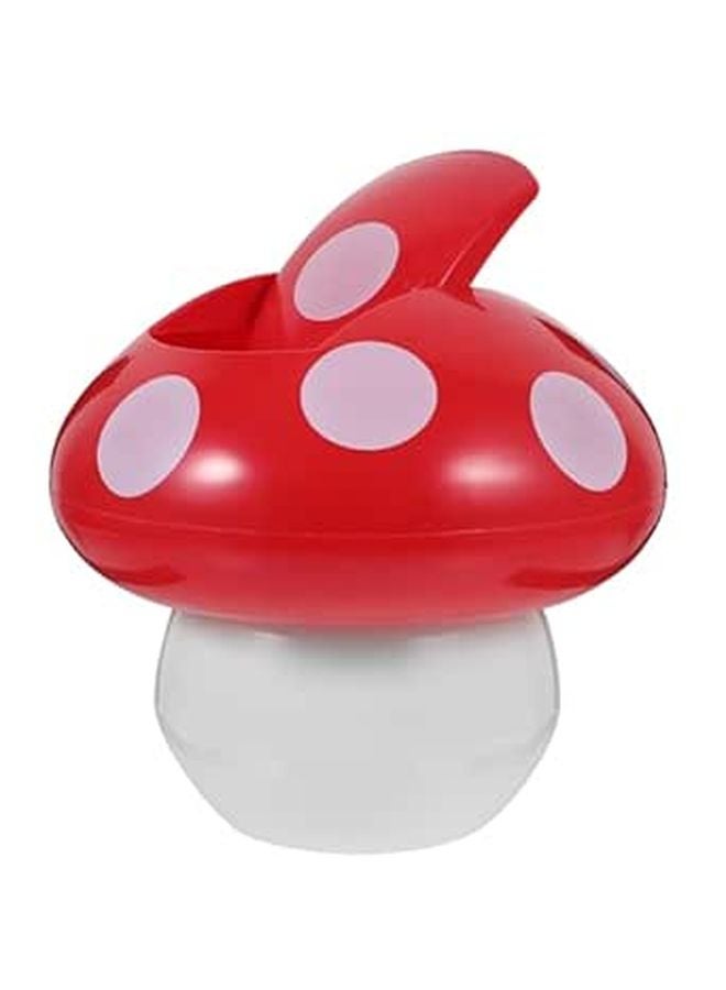 Mini Creative Mushroom Trash Can With Lid Small Desktop Garbage Bin For Office Home Kitchen - Image 1