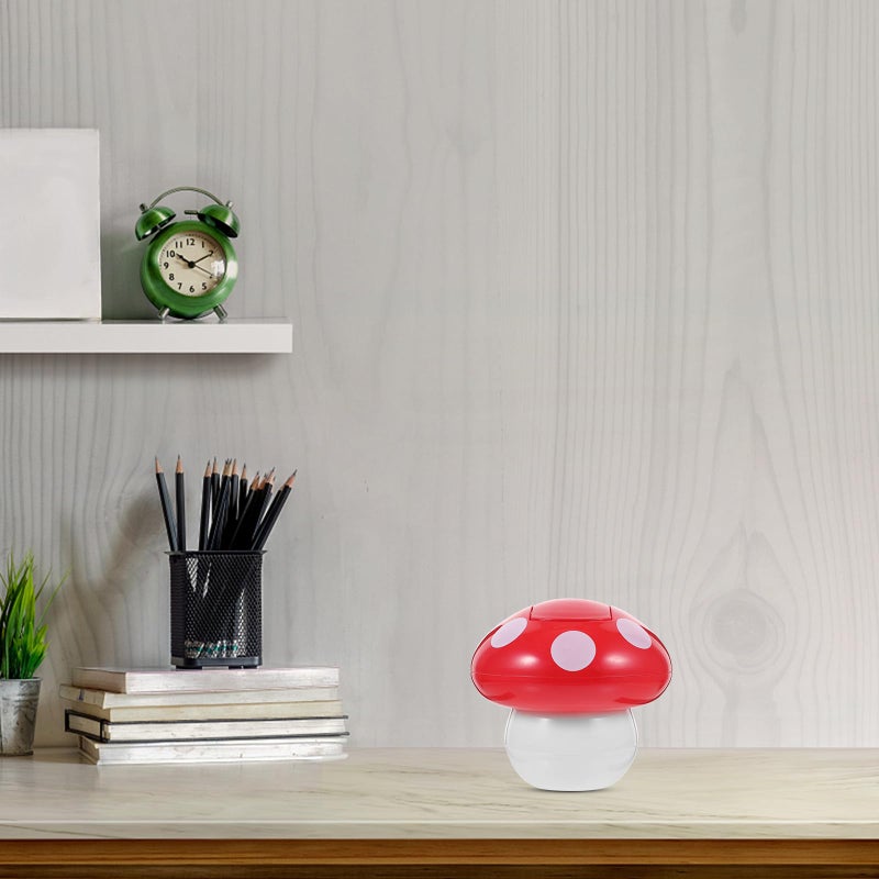 Mini Creative Mushroom Trash Can With Lid Small Desktop Garbage Bin For Office Home Kitchen - Image 5