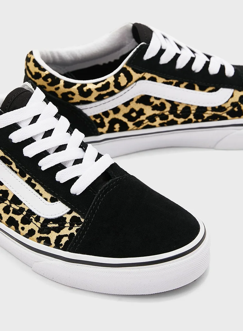 VANS Youth Flocked Leopard Old Skool