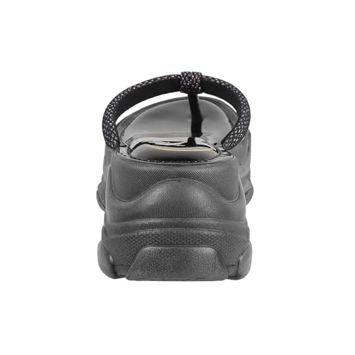 Catwalk Women Stylised Open Back Wedges | For Women & Girls (BLACK,6 UK) - Image 5