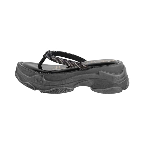 Catwalk Women Stylised Open Back Wedges | For Women & Girls (BLACK,6 UK) - Image 4