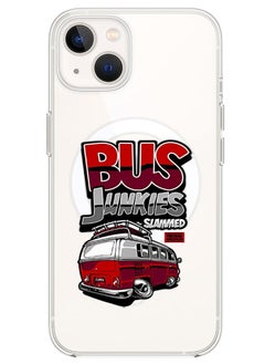 Magnetic Case for iPhone 14 Plus 6.7-inch Compatible with MagSafe Wireless Charging, Shockproof Phone Bumper Cover Bus junkies slammed copy