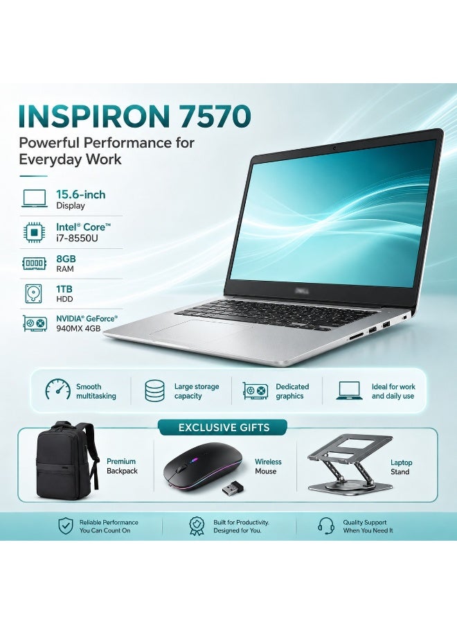 لابتوب الأعمال عالي الأداء شاشة 14 بوصة معالج كور i5 رام 16 جيجابايت هارد 256 جيجابايت اس اس دي مع 3 هدايا مجانية حقيبة وماوس وحامل لابتوب - Image 1