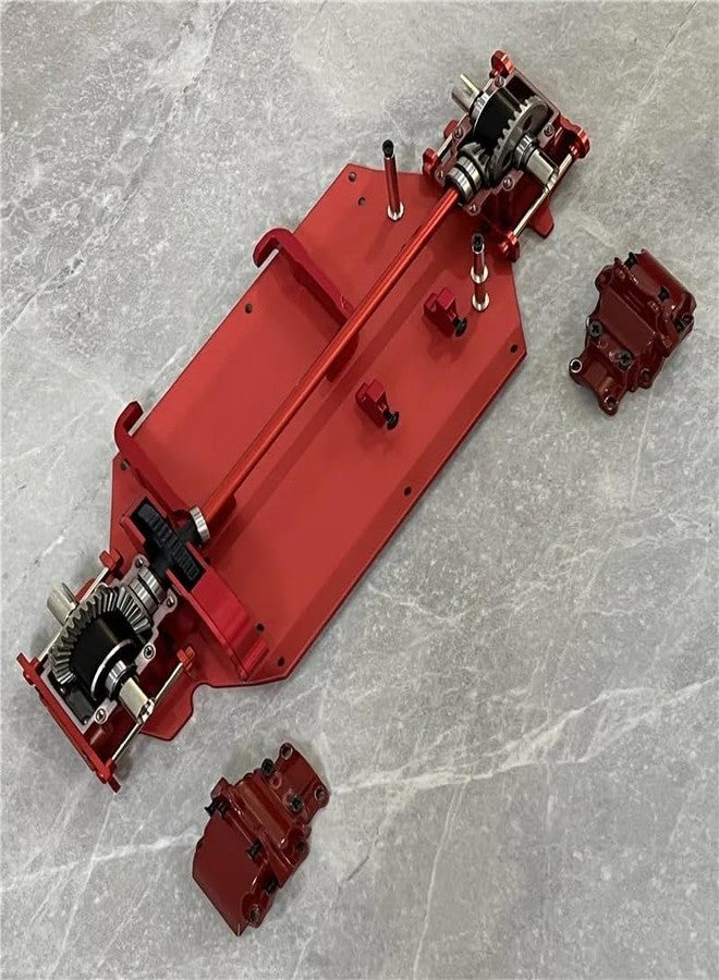 Oisunt Aluminium Differential Case Part for WLtoys 1/14 144001/144010/124016/124017/124018/124019 Upgrades, Meatl Gear Box Shell(Red) - Image 2